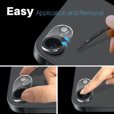 SKALO iPhone 16e NORTHJO Kamerasuoja - Läpinäkyvä