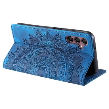 Samsung Galaxy S25 -lompakkokotelon kuoren kuoren Mandala-kukkakuvio