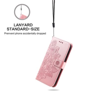 SKALO Motorola Moto G15 Power Mandala Lompakkokotelo - Pinkki