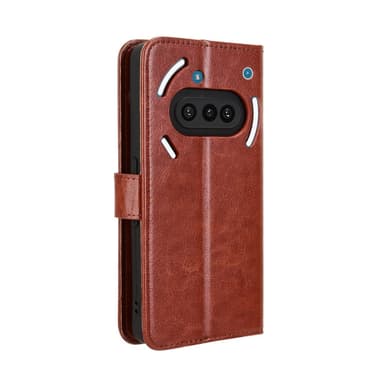 SKALO Nothing Phone (3a) 5G PU-nahka Lompakkokotelo - Ruskea - Ruskea