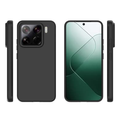 SKALO Xiaomi 15 Mattamusta Ultrahohut TPU Suojakuori - Musta