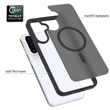 SKALO Samsung A36 5G Skin-touch Hybrid Suojakuori - Violetti