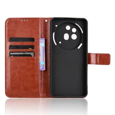SKALO Nothing Phone (3a) Pro 5G PU-nahka Lompakkokotelo - Ruskea - Ruskea