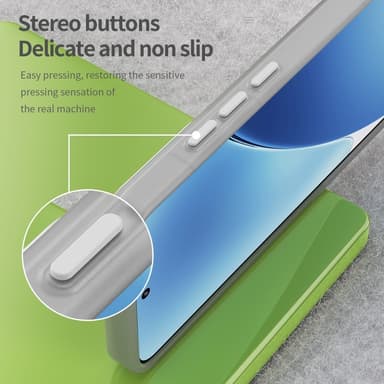 SKALO Xiaomi 15 Matta Translucent Hybrid Suojakuori - Valkoinen