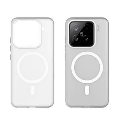 SKALO Xiaomi 15 Matta Translucent Hybrid Suojakuori - Valkoinen