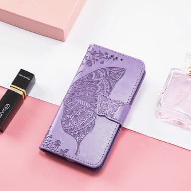 SKALO Nothing Phone (3a) 5G Mandala Butterfly Lompakkokotelo - Violetti