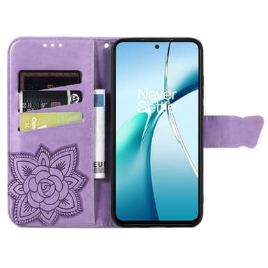 SKALO Nothing Phone (3a) 5G Mandala Butterfly Lompakkokotelo - Violetti