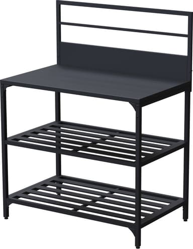 VARI ulkokeittiömoduuli 1 hyllyillä (musta)