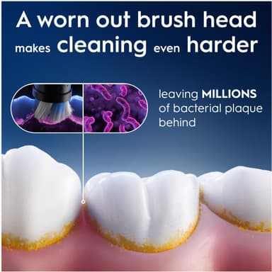 Oral-B iO Gentle Care vaihtoharjat 599214 (6 kpl, musta)