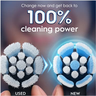 Oral-B iO Gentle Care vaihtoharjat 456968 (3 kpl, musta)