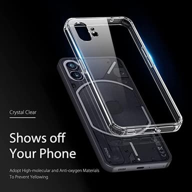 For Nothing -puhelin (1) 5G TPU+PC Anti-Drop -puhelinkotelo Iskunkestävä kristallinkirkas suojakansi