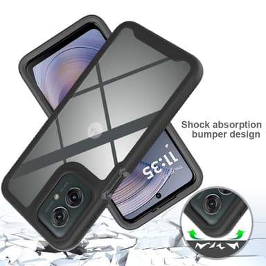 Motorola Moto G55 -kotelolle PC+TPU Iskunkestävä Puhelimen Takakuori