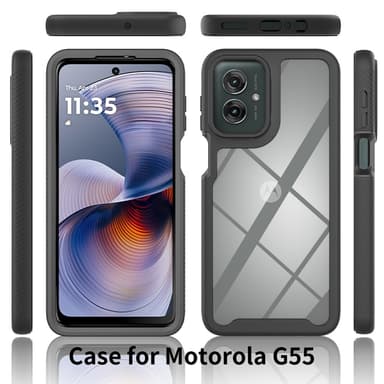 Motorola Moto G55 -kotelolle PC+TPU Iskunkestävä Puhelimen Takakuori