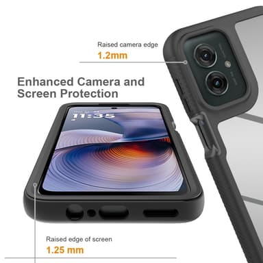 Motorola Moto G55 -kotelolle PC+TPU Iskunkestävä Puhelimen Takakuori