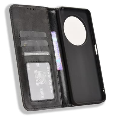 Xiaomi Redmi 14C Lompakkoteline Käännettävä Puhelinkotelo - Musta