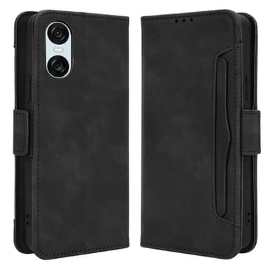 Sony Xperia 10 VI Kotelo PU-nahkainen Flip Folio Puhelimen Suojakotelo Useilla Korteilla