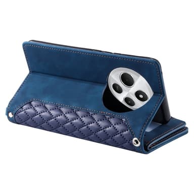 Xiaomi Redmi 14C Zipper Wallet Case Rhombus Stitching Line Puhelinsuojus