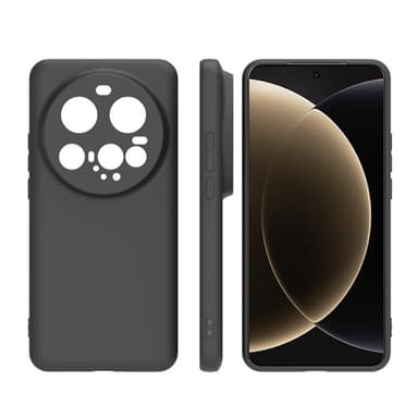 SKALO Xiaomi 15 Ultra 5G Mattamusta Ultraohut TPU Suojakuori - Musta