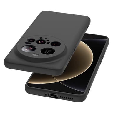 SKALO Xiaomi 15 Ultra 5G Mattamusta Ultraohut TPU Suojakuori - Musta