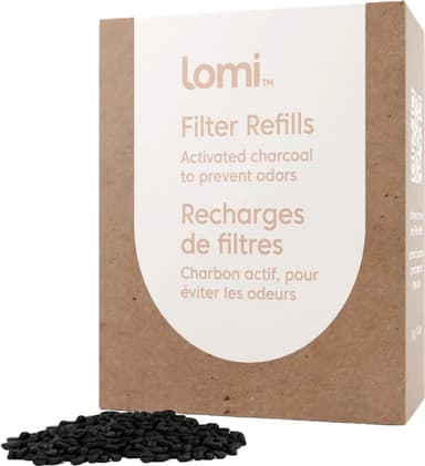 Lomi-Pela suodattimen täyteaine 80150-LOMICHARCOAL