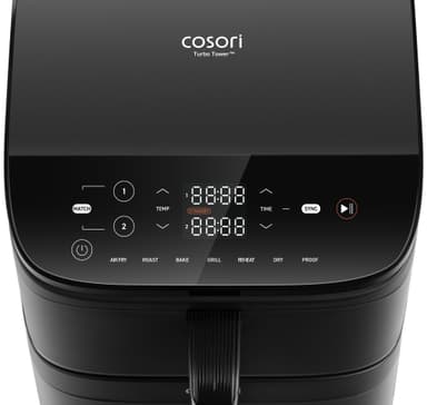 Cosori Turbo Tower kiertoilmakypsennin KAAPAFCSNEU0244Y (musta)