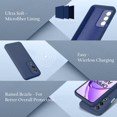 Oppo A80 Suojakuori Kotelo Case (sininen)