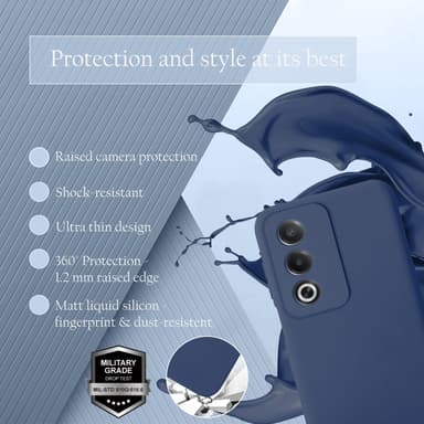 Oppo A80 Suojakuori Kotelo Case (sininen)