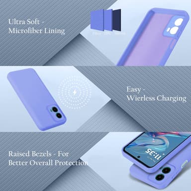 Motorola Moto G45 Suojakuori Kotelo Case (violetti)