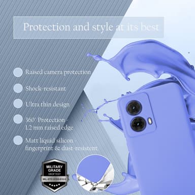 Motorola Moto G85 Suojakuori Kotelo Case (violetti)
