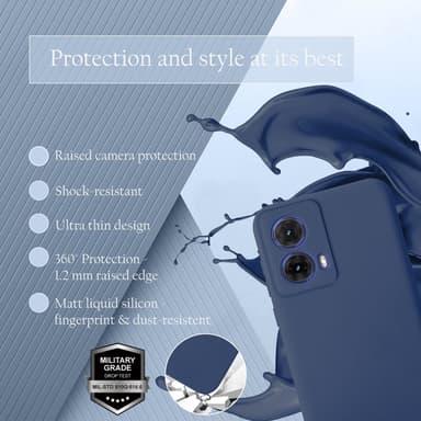 Motorola Moto G85 Suojakuori Kotelo Case (sininen)
