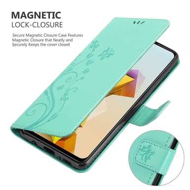 ZTE Blade A73 5G Suojakuori Lompakkokotelo Kukka