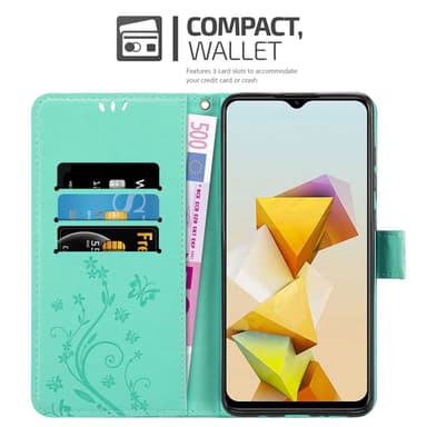 ZTE Blade A73 5G Suojakuori Lompakkokotelo Kukka