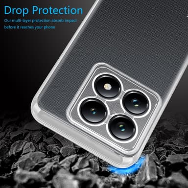 Xiaomi 14T Pro Suojakuori Kotelo Case (Läpinäkyvä)