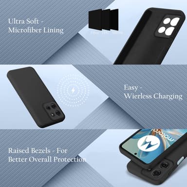 Motorola Moto G75 Suojakuori Kotelo Case (musta)