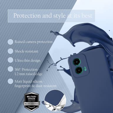 Motorola Moto G45 Suojakuori Kotelo Case (sininen)