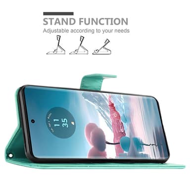 Motorola Edge 40 Neo Suojakuori Lompakkokotelo Kukka