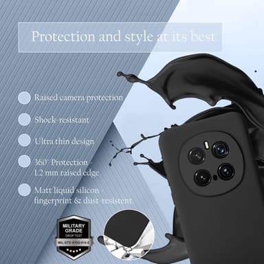 Honor Magic 7 Pro Suojakuori Kotelo Case (musta)