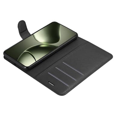Xiaomi 14T / 14T Pro Suojakuori Lompakkokotelo (Musta)