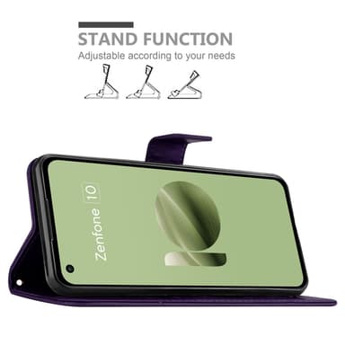 Asus Zenfone 10 Suojakuori Lompakkokotelo Kukka