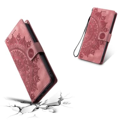 Samsung Galaxy A26 -lompakkokotelon kuoren kuoren Mandala-kukkakuvio