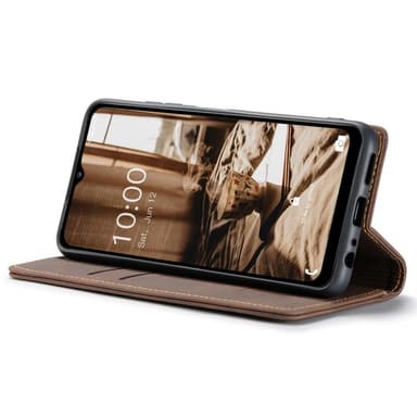 CASEME Retro Lompakkokotelo Samsung Galaxy A34 -puhelimelle - Kahvi