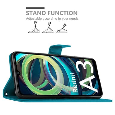 Xiaomi RedMi A3 / A3X Suojakuori Lompakkokotelo Kukka