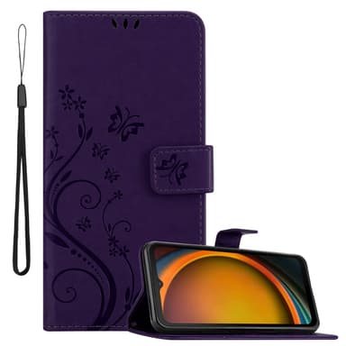 Samsung XCover 7 Suojakuori Lompakkokotelo Kukka