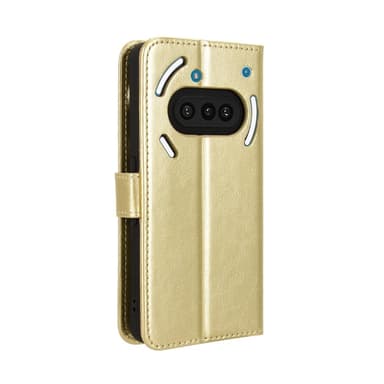 SKALO Nothing Phone (3a) 5G PU-nahka Lompakkokotelo - Kulta - Kulta
