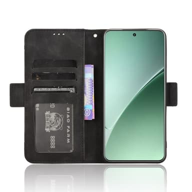 SKALO Xiaomi 15 6-LOKEROA Lompakkokotelo - Musta