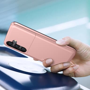 SKALO Samsung A56 5G Armor Korttikotelo Suojakuori - Sininen