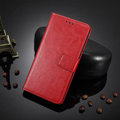 SKALO Nothing Phone (3a) Pro 5G PU-nahka Lompakkokotelo - Punainen - Punainen