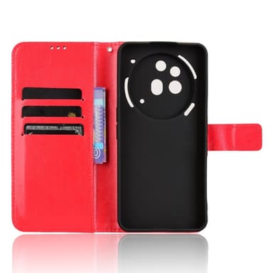 SKALO Nothing Phone (3a) Pro 5G PU-nahka Lompakkokotelo - Punainen - Punainen