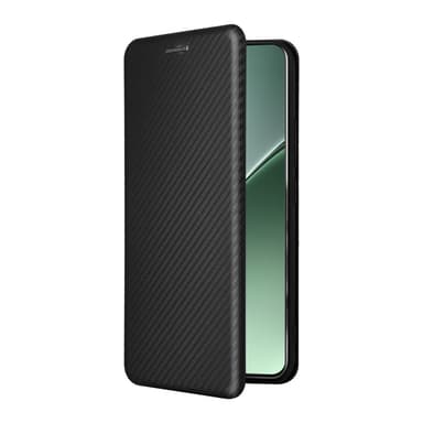 SKALO Xiaomi 15 Carbon Fiber Lompakkokotelo - Musta