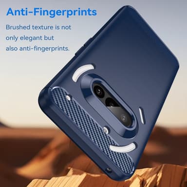 SKALO Nothing Phone (3a) 5G Armor Carbon Suojakuori - Sininen